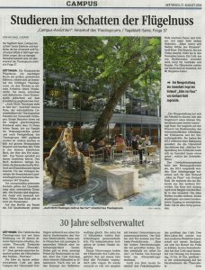 Studieren im Schatten der Flügelnuss - Göttinger Tageblatt, 17.08.2016